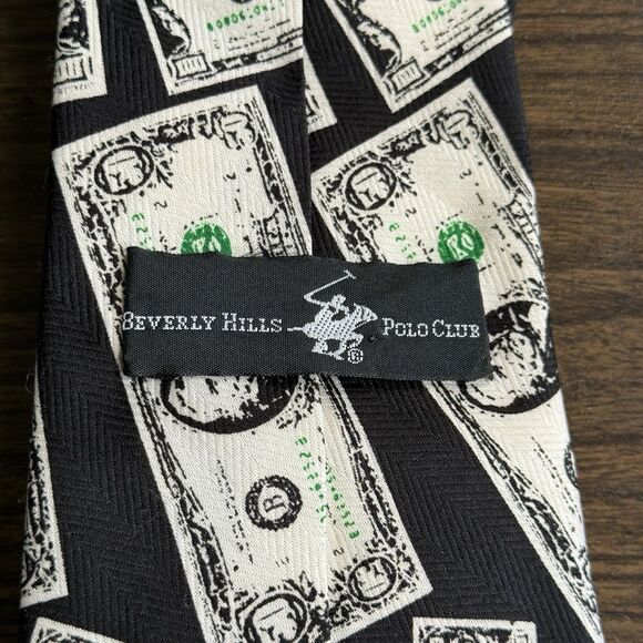 Beverly Hills Polo Club Neck Tie, Men's Money Tie 58” Classic - Picture 5 of 7